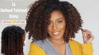 Juicy Twist to Defined Twistout using Creme of Nature