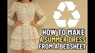 How to make a ruffled dress with an old bedsheet
