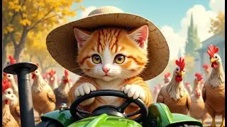 Kitten Ginger Helping Mama Cat in the Farm - Heartwarming story 💕🐱