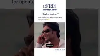 When the Dev Team Calls Manager for Update 😅😅😅😅