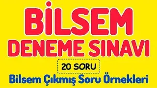 BİLSEM ÇIKMIŞ SORU ÖRNEKLERİ | BİLSEM DENEME SINAVI