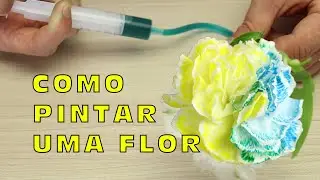 Como as plantas bebem água (como pintar uma flor)