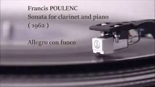 POULENC clarinet sonata : Allegro con fuoco