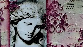 6 x 6 Challenge - Damask - #ArtfulEvidence
