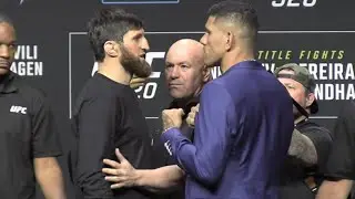 UFC 320 FACE-OFFS: Ankalaev vs Pereira