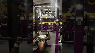 Smith Machine Chest Flat Bench with Drop set until Failure #gym #fitness #bodybuilding