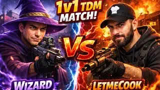 1v1 TDM With Pro Player 😈 | Wizard vs LetMeCook | BGMI
