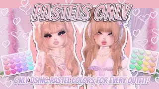 Using only pastel colours in #dresstoimpress#roblox#pastel
