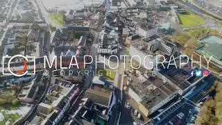 Merthyr Tydfil Town Centre Aerial Pan