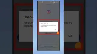 Unable to login instagram problem fix | how to fix unable to login instagram