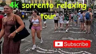 Sorrento City Tour 4K 🇮🇹 | Stunning Amalfi Coast Walk with Natural Sounds | Walking Tour 2025