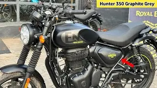 Lo Aagayi RE Hunter 350 Mei Bhi Matt Colour✅ Graphite Grey Review🏍️सब से शानदार Colour, Price 