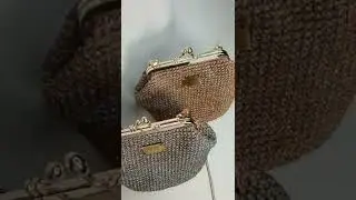 Вязаная сумка с фермуаром Лилу 🔥, ссылка на МК в описании