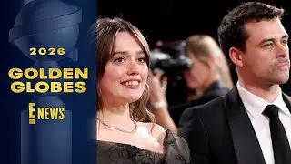 Aimee Lou Wood, Adam Long Make Red Carpet Debut at Golden Globes 2026 | E! News