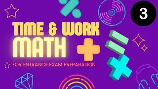 NIFT 2022 | Top 10 Math's Question Answer for GAT | Time & Work | For Competitive entrance exam