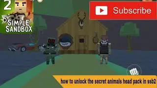 Simple sandbox 2-how to unlock the secret head pack in Russian city map|Simple sandbox 2|Ryder ssb2 