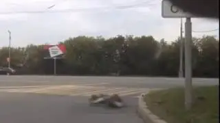 Crotch rocket wreck at 100 miles per hour!!!