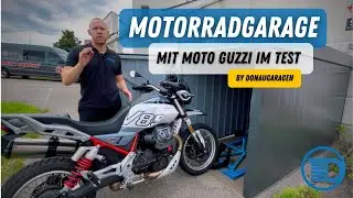 Motorradgarage im Test mit Moto Guzzi  |&nbsp;Online bestellbar |&nbsp;by Julian Tischler