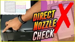 #Epson Nozzle Check Without Computer | #Shorts