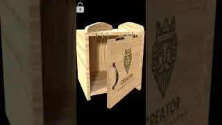 Simple hidden cabinet lock #shorts #woodworking #diy #asmr