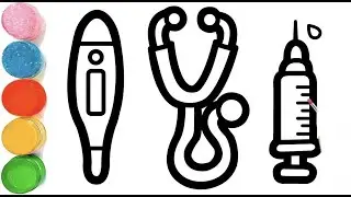 How To Draw a Doctor Equipment Drawing | Tools Drawing for Doctors | Easy Tools Drawing