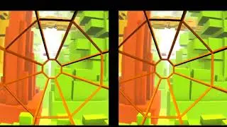 Voxel Fly VR &mdash; видео геймплея веселых VR гонок для смартфонов