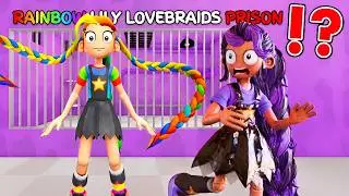 Lily Lovebraids Plays RAINBOW LILY LOVEBRAIDS Prison Run in Roblox (OBBY)