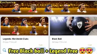Free Legend + Black ball Box Draw Opening in PES 2021 Mobile