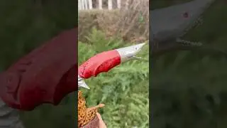 Красная акула 🦈 . Очередная работа завершена #reels #клинок #youtubeshorts #blade #wood #shortvideo