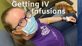 Going to the Hospital for IV Infusions for Migraine | Service Dog in Action in the Hospital
