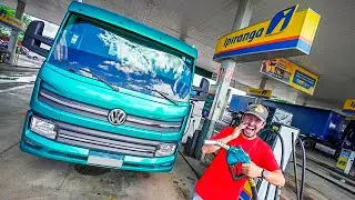 ENCHI O TANQUE DO MEU CAMINHÃO NOVO PELA PRIMEIRA VEZ