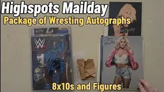 Highspots mailday!! Autograph wrestling 8x10s, figures and more #autograph #highspots #mailday