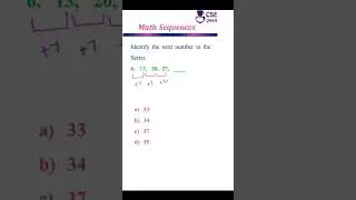 Identify the next no. In the sequence #19 #mathsequences #mathstricks #cseguru #tipsandtricks #maths