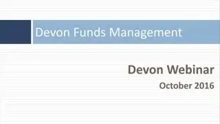 Devon October 2016 Webinar
