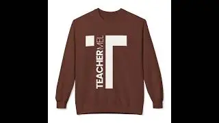 Personalized Teacher Name Sweatshirt / Custom Printed Unisex Crewneck Sweater