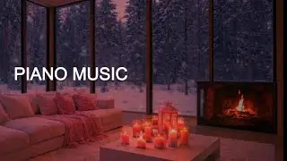 Cozy Cabin Evening With the Cat | Warm Piano Music for Relaxation