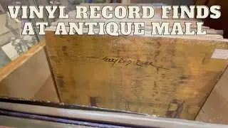 Hunting For Vintage Vinyl Records At The Antique Store