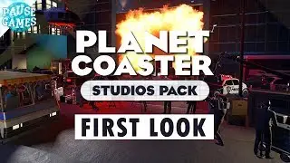 Planet Coaster Studios Pack DLC First Full Look at the new stuff! / Pause