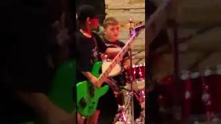 Gas Mask! Local Mesa Arizona kids band! Lead singer, James Fulop and drummer, Max Fulop