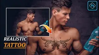 How to add realistic body tattoo in photoshop