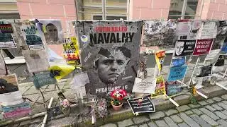 Protest/Memorial Wall at Russian Embassy Tallin, Estonia