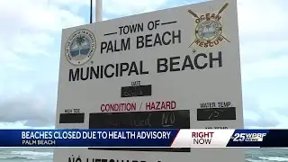 Beaches closed due to health advisory