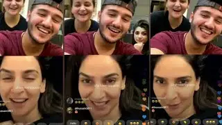 Shahveer jafry funny live chat with saba qamar