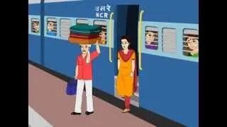 funny animation video of  indian railways