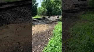Jumping the lawnmower #lawnmower #sendit #mowingthelawn
