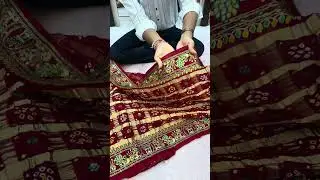 Gujarati Gharchola Saree : 12,500₹ ➡️ ORDER ON 9426472801 ❤️ #gharcholasaree