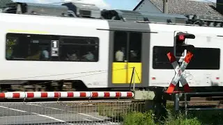 Bahnübergang Koblenz // German Railroad crossing // Duitse Spoorwegovergang