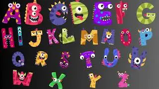 ABC's sing along with monster themed letters! #toddlerlearning #sensorydevelopment #toddlersongs
