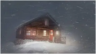 Winter Storm & Wind Sounds Effect for Sleeping┇Heavy Snowfall  Ambience┇Icy Blizzard White Noise