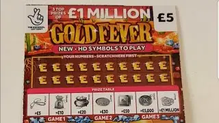 💥2&times; gold fever scratch cards💥